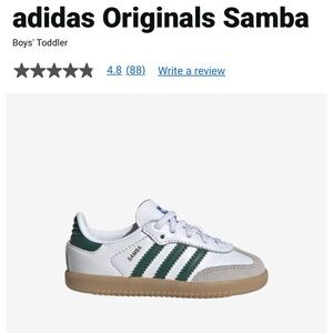 Adidas Original Sambas (Toddler Sz 9)